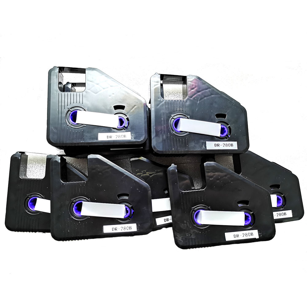 Typewriter Ribbon Roll - 5 cassette di nastro inchiostro DR-280B