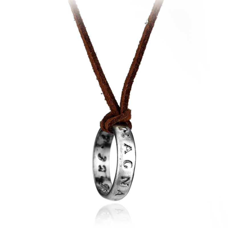 Vintage Item - Collana con Anello a Catena in
