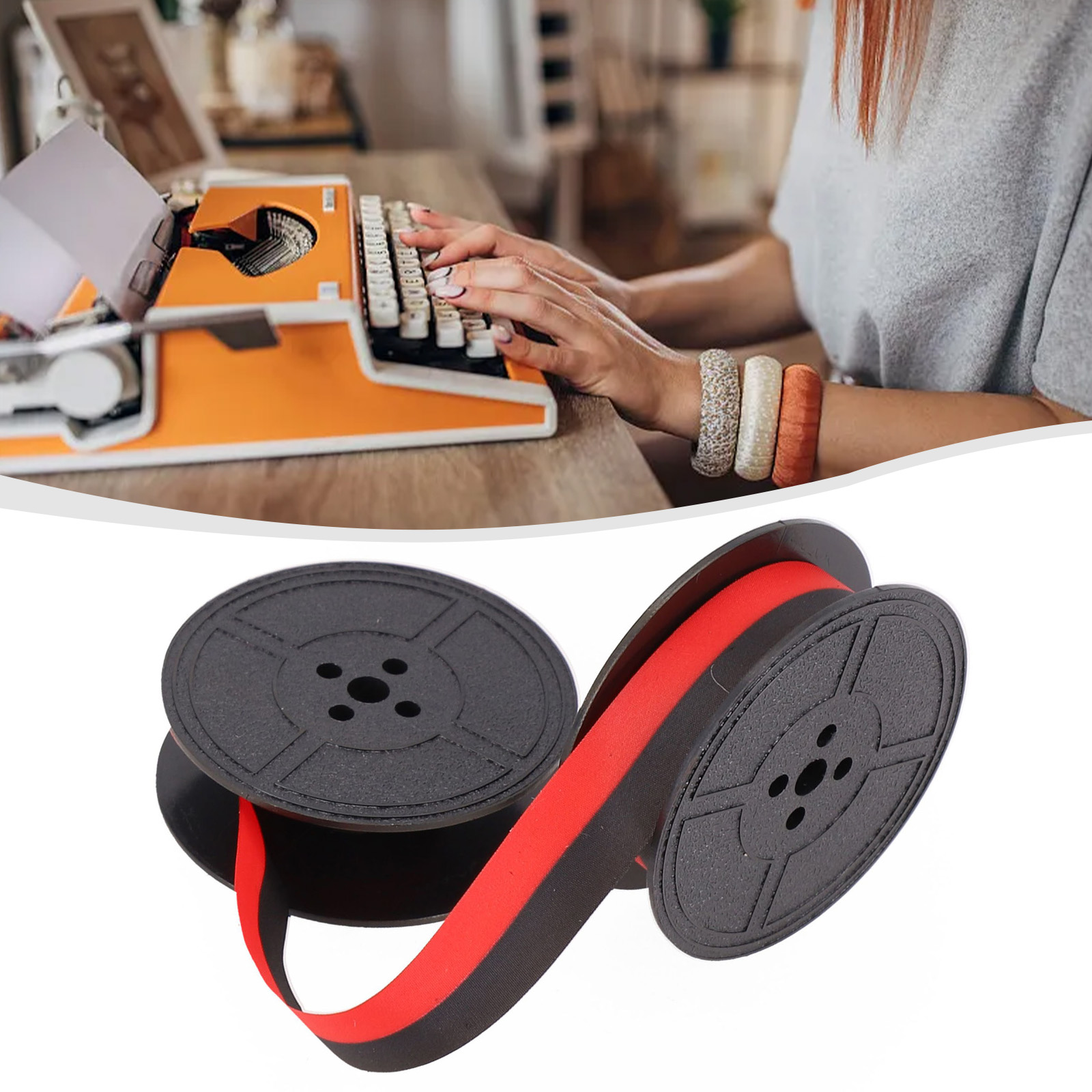 Typewriter Ribbon Roll - 1 Set Nastro per inchiostro per