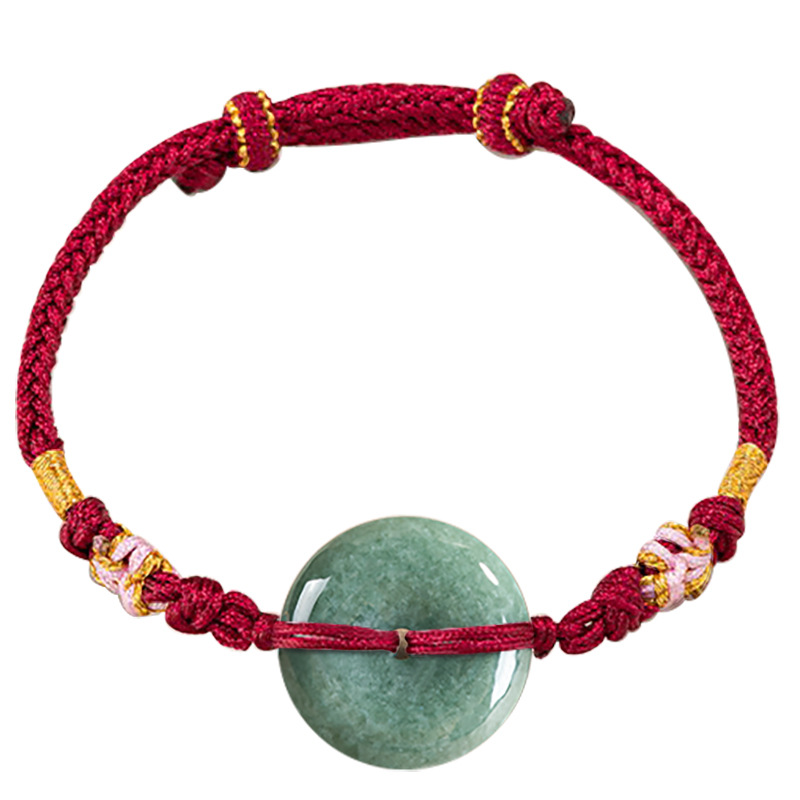 Vintage Collectible Item - Bracciale a ciambella in giadeite verde