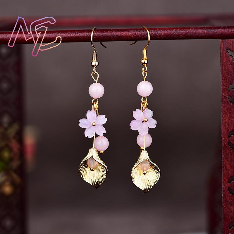 Orecchini con fiori di giada n - Vintage Item recensione e prezzo