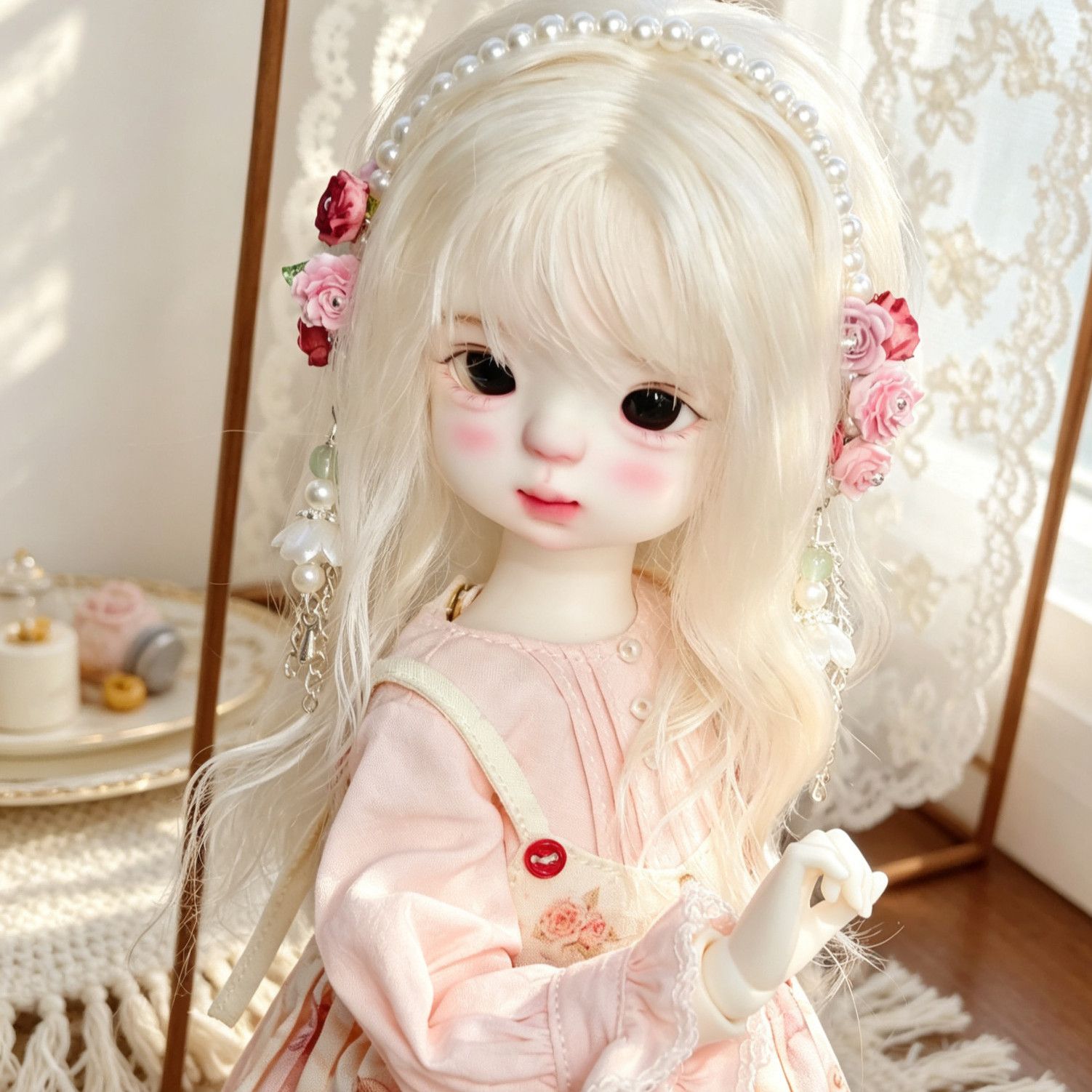 Fascia per capelli con fiori d - Vintage Collectible And Vintage Dolls recensione e prezzo